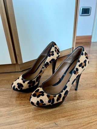 Scarpe con tacco Zara animalier cavallino