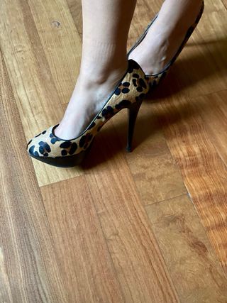 Scarpe con tacco Zara animalier cavallino