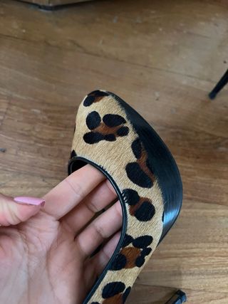 Scarpe con tacco Zara animalier cavallino