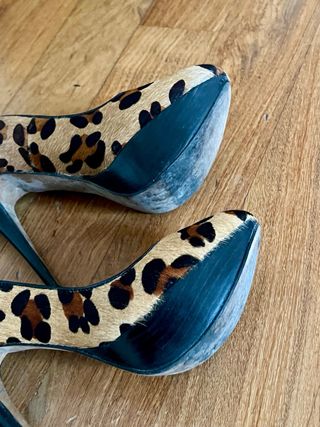 Scarpe con tacco Zara animalier cavallino