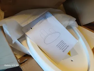 Tavolino ovale bianco