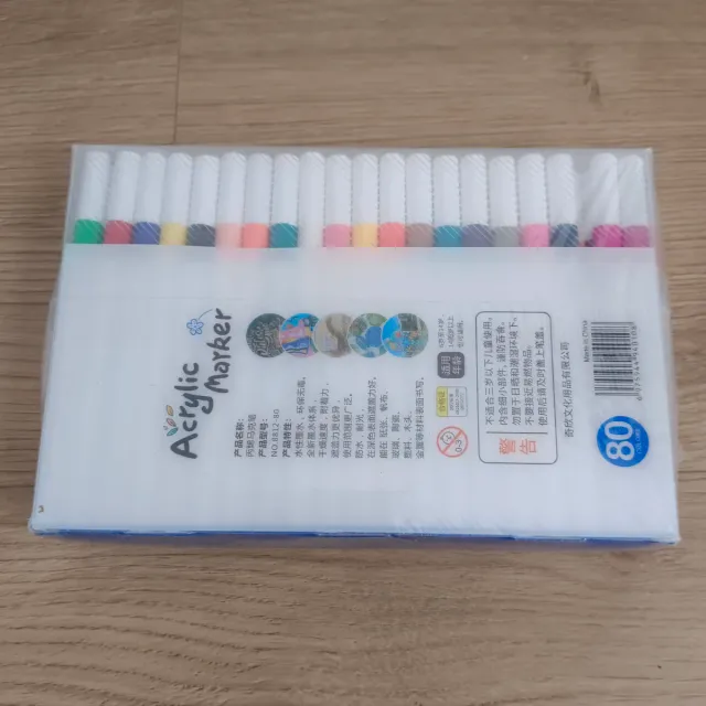 Estuche 80 Marcadores Acrílicos Nuevos