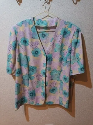 Blusa floral talla XXXL