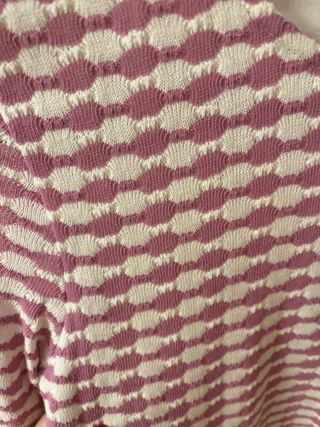 Vestido Brownie Malva y blanco talla XS