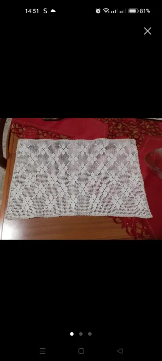 Centrotavola uncinetto fatto a mano