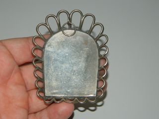 Medalla medallon Religioso Virgen Maria plata