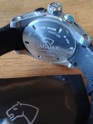 Reloj Jaguar Cronómetro Lujo Negro/Dorado