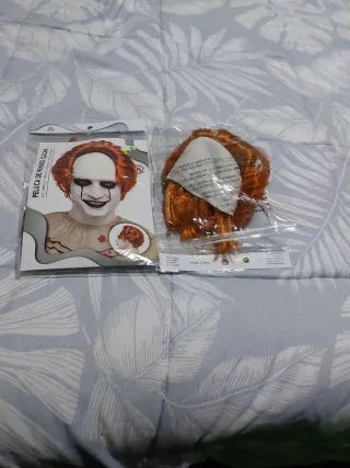 2 Pelucas Payaso Película IT Naranja