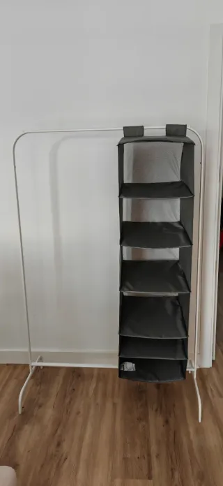 Burro perchero Ikea con organizador