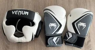 Casco y guantes boxeo Venum