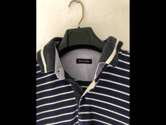 Polo Massimo Dutti Rayas Talla L-XL