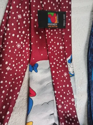 Lote 2 Corbatas Disney Vintage Navideñas