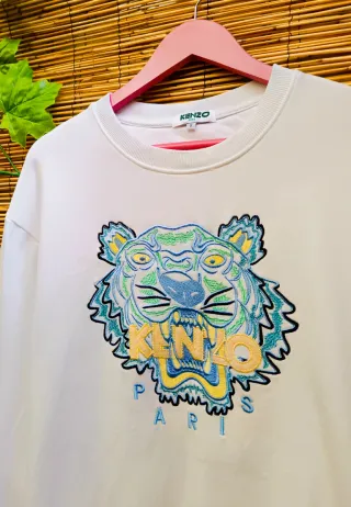 Sudadera Kenzo Paris Blanca Talla S