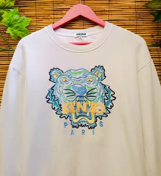Sudadera Kenzo Paris Blanca Talla S