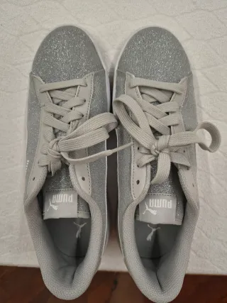 Scarpe Puma Argentate Glitter