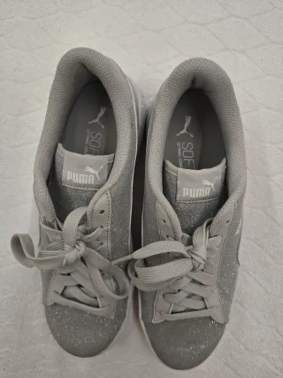 Scarpe Puma Argentate Glitter