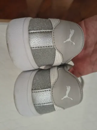 Scarpe Puma Argentate Glitter