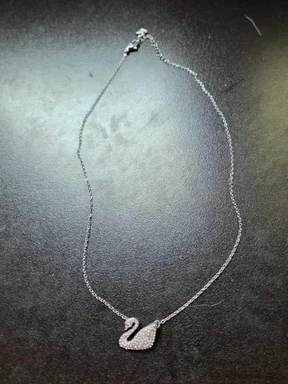 Conjunto Swarovski Cisne Plata