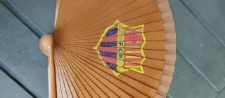 Abanico FC Barcelona pintado a mano