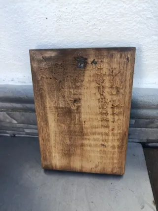 Antiguo Icono Religioso Virgen y Niño