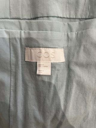 Gabardina COS verde azulado