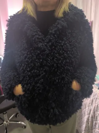 Chaqueta pelo azul marino