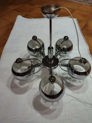 Lámpara Space Age 5 focos vintage