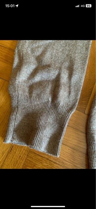 Jersey cuello alto marrón