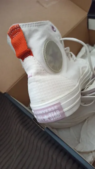 Converse Mujer Talla 38  Blancas y rosas