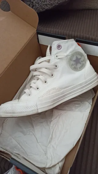 Converse Mujer Talla 38  Blancas y rosas