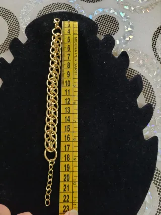 Bracciale a catena dorato