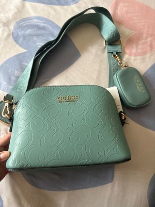 Bolso Guess verde con monedero