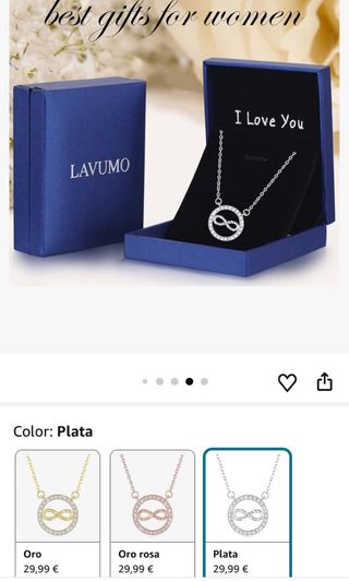 Collar Infinito Lavumo Plata de ley 925