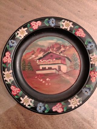 3 Quadretti Legno Dipinti a Mano