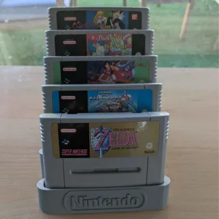 Soporte Cartuchos Super Nintendo SNES