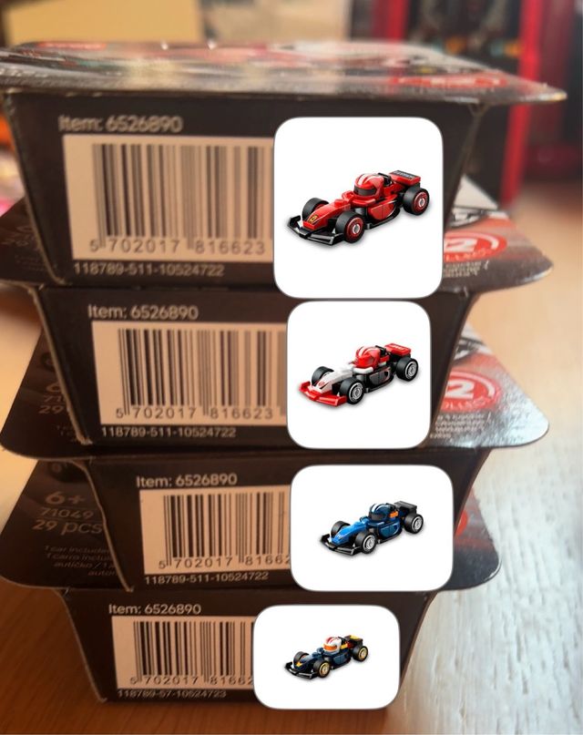 Collezione completa Lego Minifigure F1