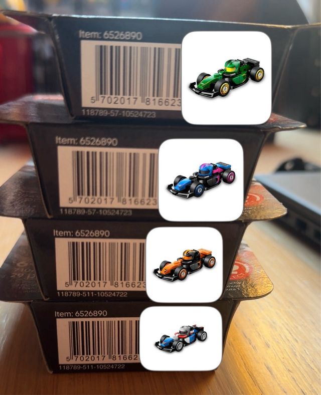 Collezione completa Lego Minifigure F1