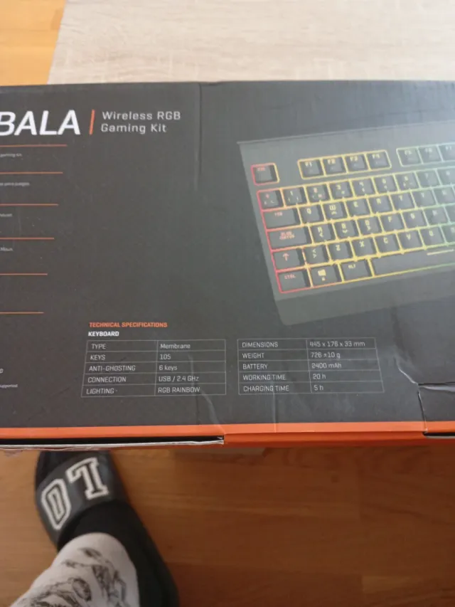 Teclado y Ratón Gaming KROM Kabala RGB