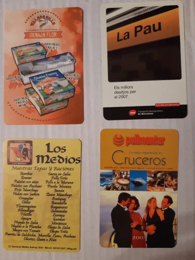 Calendarios de bolsillo coleccionistas