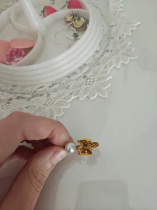 Anillo Tous Dorado con Perla