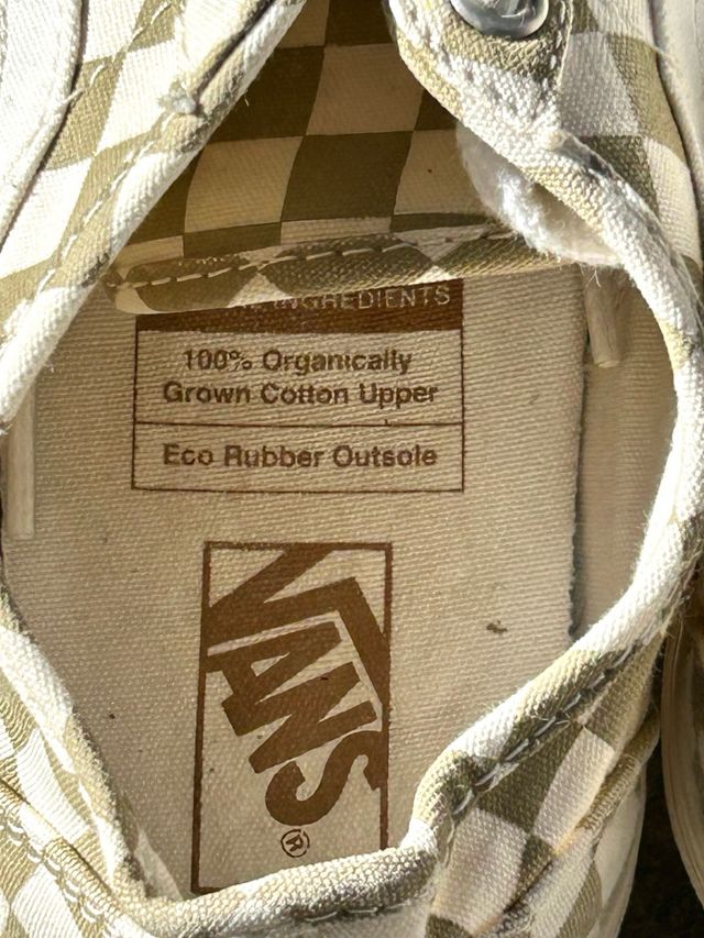 Vans 38, Old Skool Tapered Eco Theory checker beig