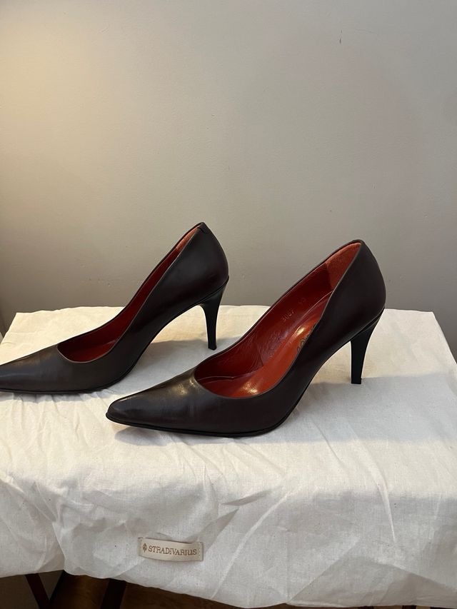 Zapatos Salón Castañer Marrones