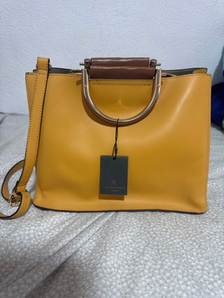 Bolso Paco Martinez Amarillo y Marrón