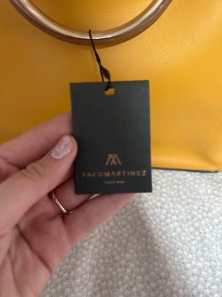 Bolso Paco Martinez Amarillo y Marrón