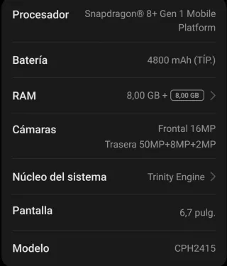 OnePlus 10T 5G Negro