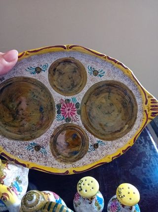 Set sale pepe olio ed aceto ceramica