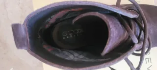 Stivaletti Geox Viola/bordeaux Camoscio