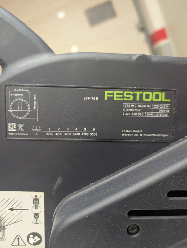Festool SYM 70 RE Sierra Ingletar