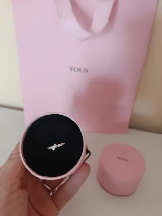 Anillo Tous ORIGINAL Plata Talla 12