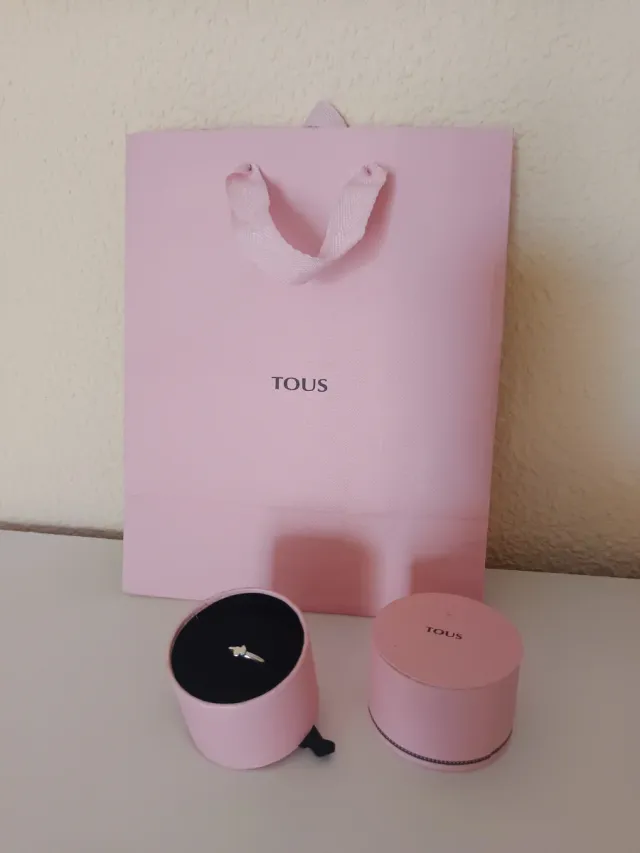 Anillo Tous ORIGINAL Plata Talla 12